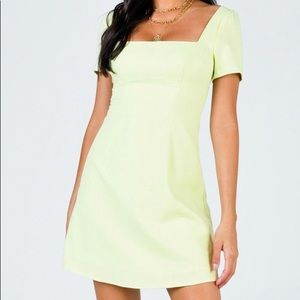 Princess Polly Green Hastings Mini Dress in sage size 0